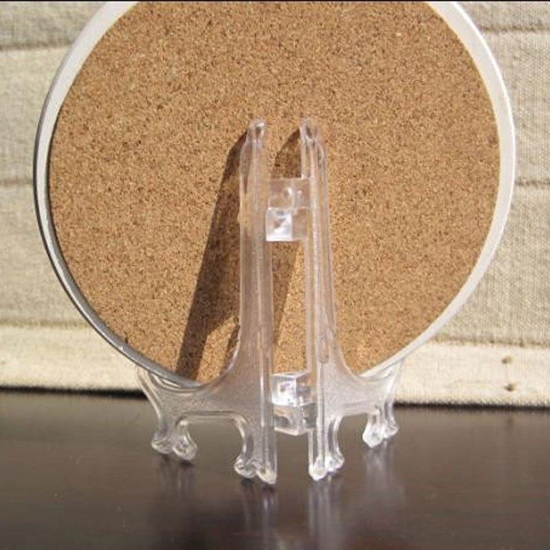 极速12Pcse 3 Inch Plastic Easels or Plate Holders Display Di