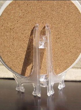极速12Pcse 3 Inch Plastic Easels or Plate Holders Display Di