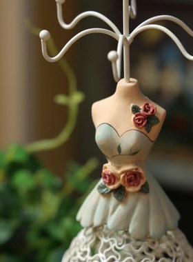 极速铁丝树脂手绘个性装饰首饰挂架梳H妆台卧室厨房门厅钥匙挂装