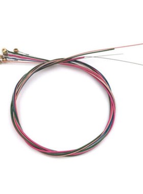 极速6Pcs/dSet Acoustic Guitar Strings Rainbow Colorful Guita