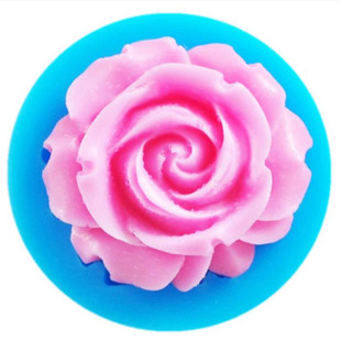 极速New Flower/Rose Candle Wax Silicon 3D SoaPp Mold Cake De
