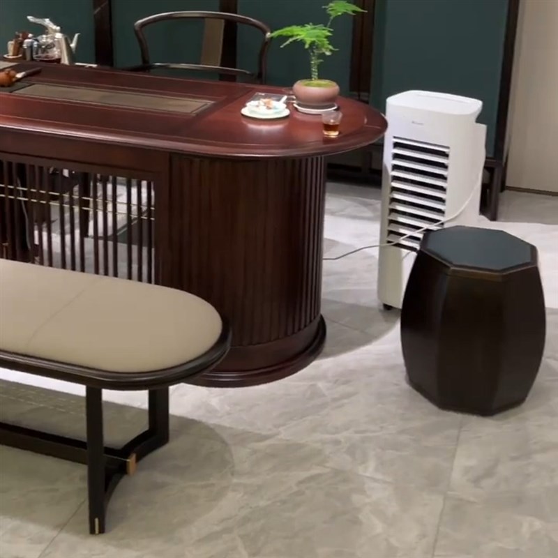 极速新中式乌金木茶桌k椅v组合简约长方形实木功夫茶桌高端精致禅