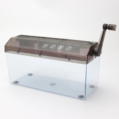 极速碎纸机a4条状手n动碎纸机迷你家用手摇碎纸机小型办公用碎纸