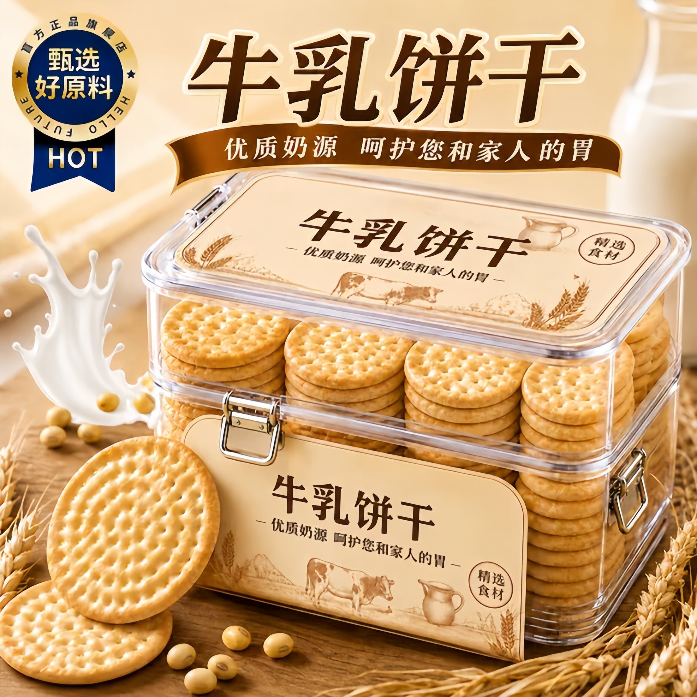 俄罗斯饼干原装进口官方旗舰店牛乳饼干特浓特仑酥曲奇钙奶饼干