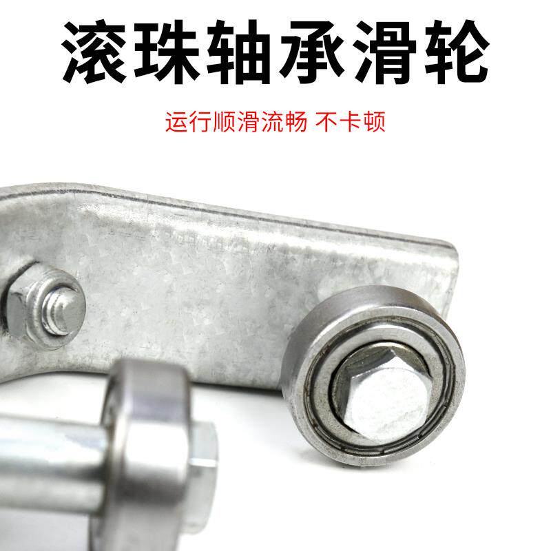 现货起重机行车角铁n轨道吊线滑轮40/50吊环式吊绳轴承轮拖缆滑车