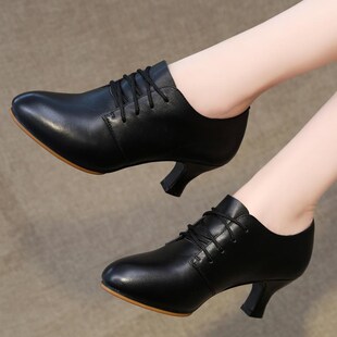 速发式0交4拉丁舞鞋中跟2软底广场2谊跳舞鞋新