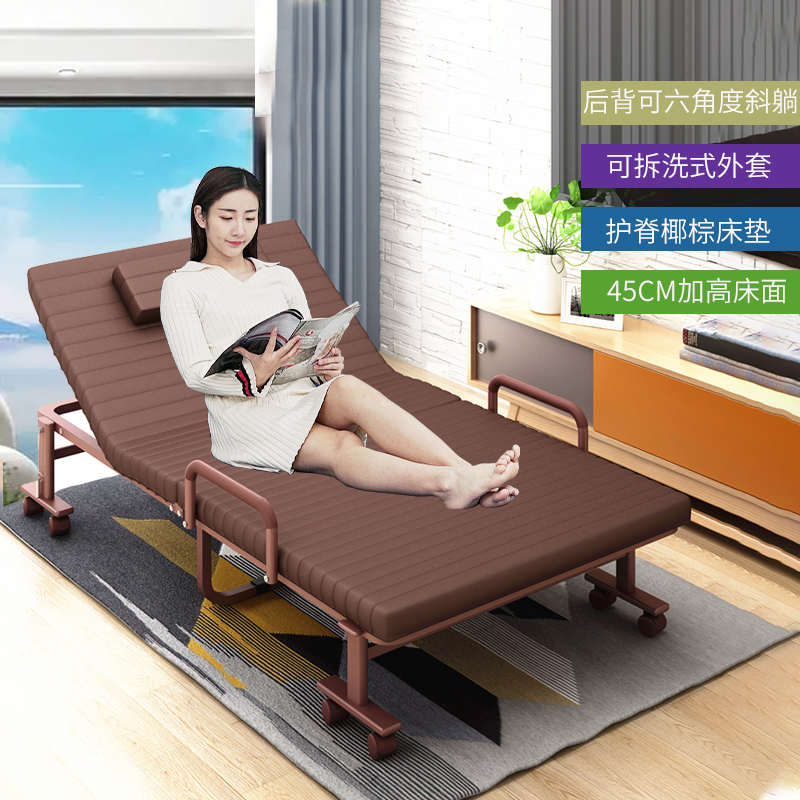 速发加高45cm儿童可折叠床大床加床小孩单双人午休午睡老人酒店加