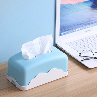 速发创用纸巾盒客厅家意餐巾纸卷纸筒卧室宿舍桌面简约可爱抽纸盒