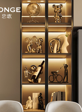 速发轻奢风酒柜装厅品客件家居红酒架高档陶瓷创意摆饰电视柜桌面