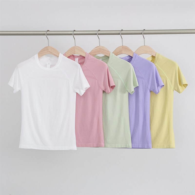 速发瑜伽服速干健身服运动t恤跑步普拉提训练半袖
