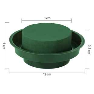 DIY Flower Arrangement Kit Green Round Wet Floral Foam,