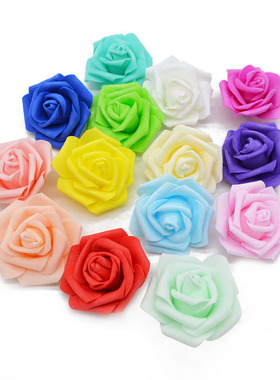 极速20Pcs 6cm Big PE Foam Roses Artificial Flower Heads For