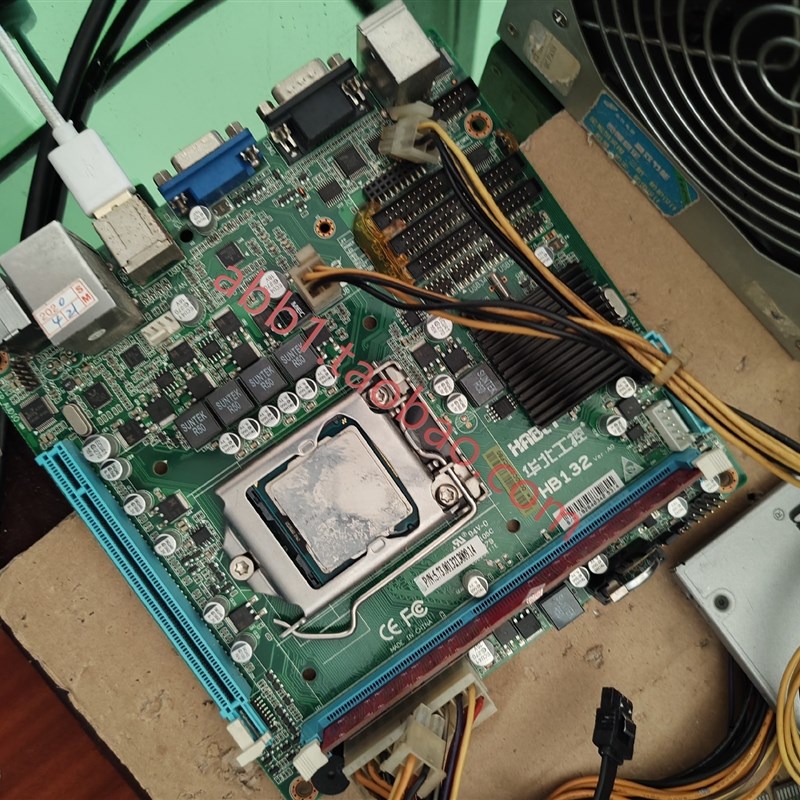 h61 itx主板工控板 单槽内存无挡板