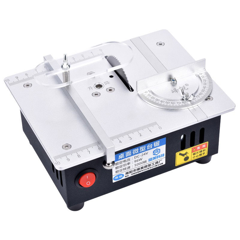 好货S2精密桌面微型台锯DIY亚克力PCB铝合金切割机迷你模型小电锯