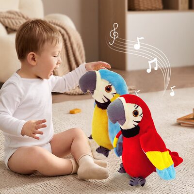 极速Colorful Chatty Parrot Interactive Recordable and Musica