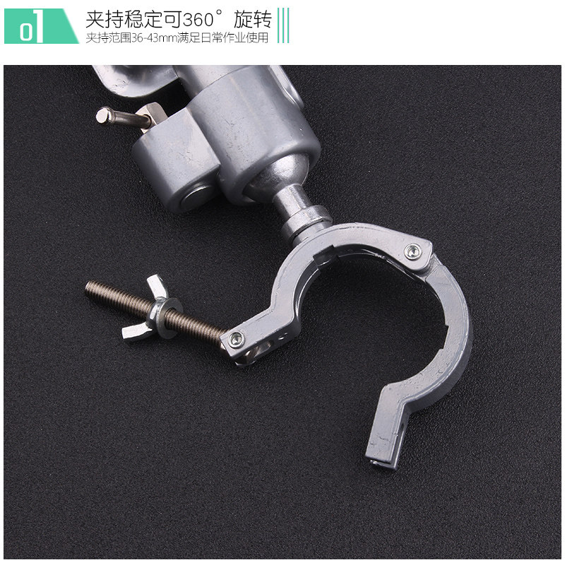好货创拓者多功能360度旋转迷你台钳铝合金万向桌虎钳校瞄仪支架