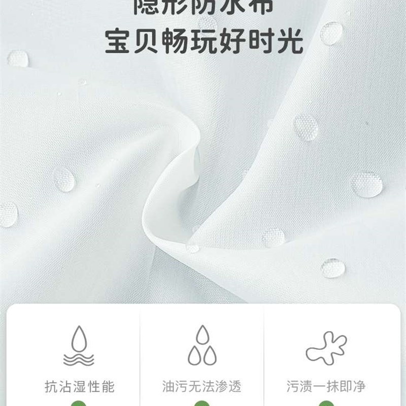 极速KK树儿童罩衣防水防脏吃饭围兜男女孩灯芯绒公主宝宝围裙外穿