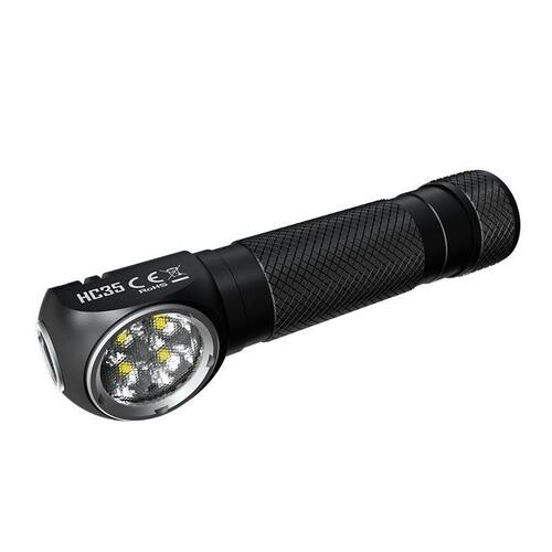 极速NITECORE奈特科尔 HC35头灯L型强光手电筒高亮2700流明21700