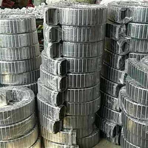极速爆品金属拖链 不锈钢封闭式电缆保护套 矩形金属软管 接头可