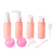 Refillable Foundation Bottles Travel 9pcs Liquid Kit Size