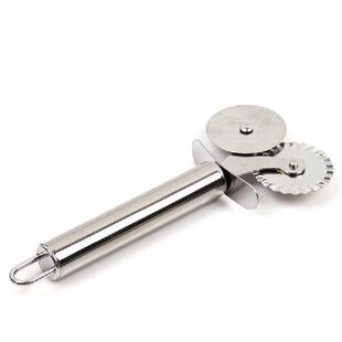 2022 Double Roll Pizza Stainless Steel Knife Pasta Cutter