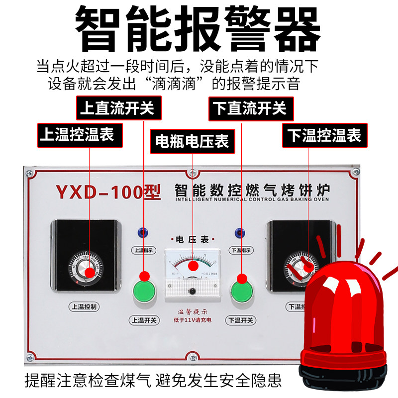 极速商用燃气烤饼炉酱香饼机千层饼A瓦斯烙饼机大饼锅瓦斯控温电