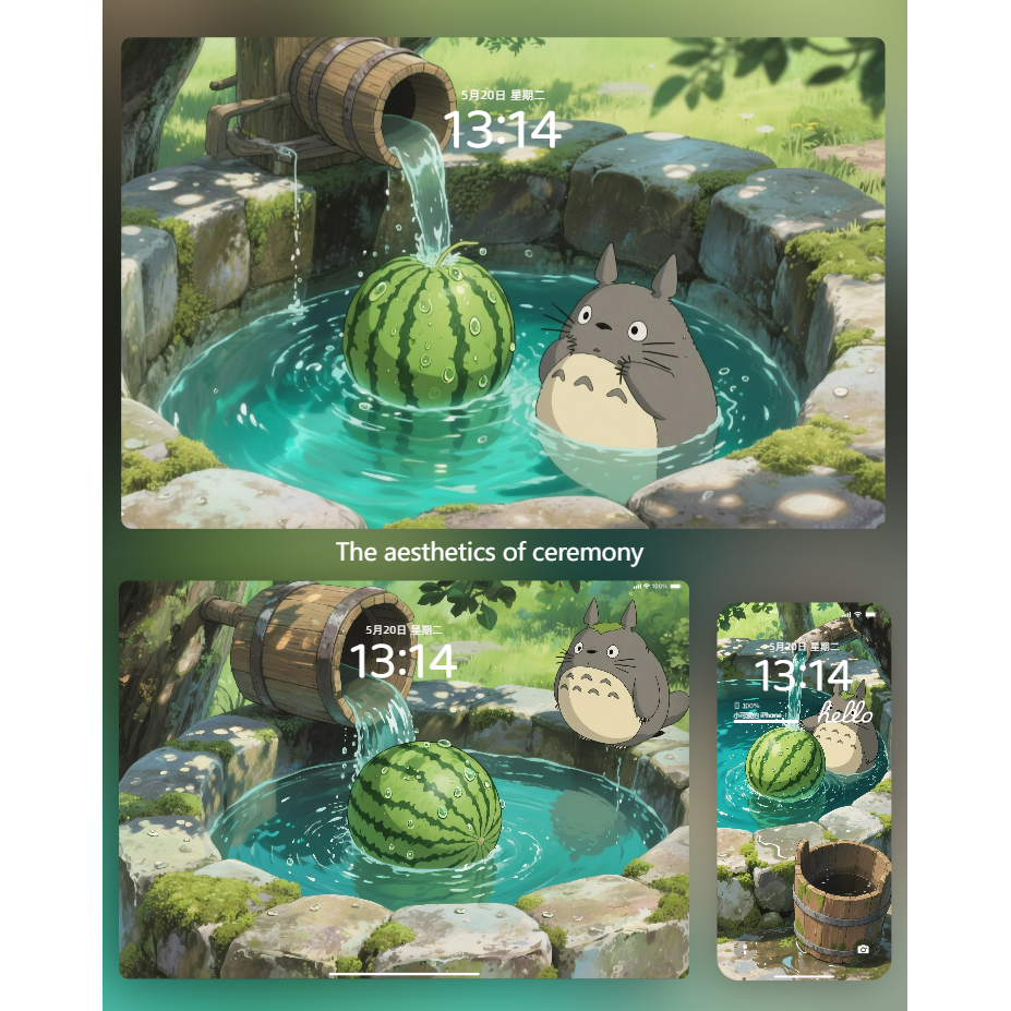 10张新款龙猫的夏日时光壁纸4K8K高清壁纸iPhone手机iPad平板电脑