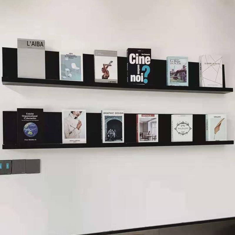 墙面一字搁板资料架目录架宣传杂志架书报架报刊架展会展示架