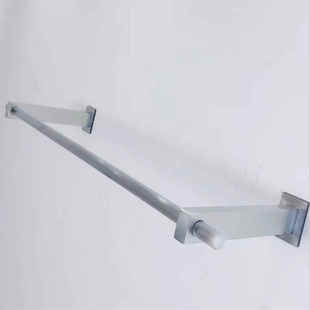 服装店展示架悬挂式上墙壁挂不锈钢拉丝侧挂架女装衣服货架陈列架