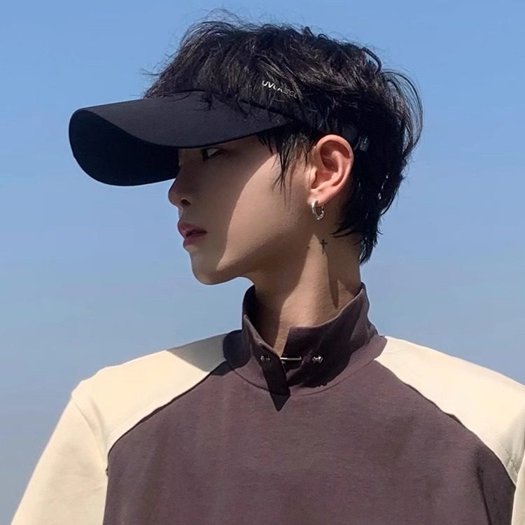 遮阳帽男防晒帽男士帽子男款夏季户外空顶帽太阳帽夏钓鱼防紫外线