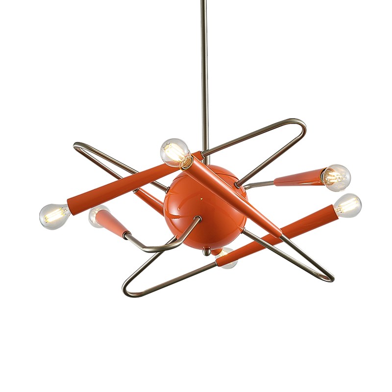速发MOFA计后包豪斯艺术创意设S师橙色餐厅卧室书房客厅吊灯