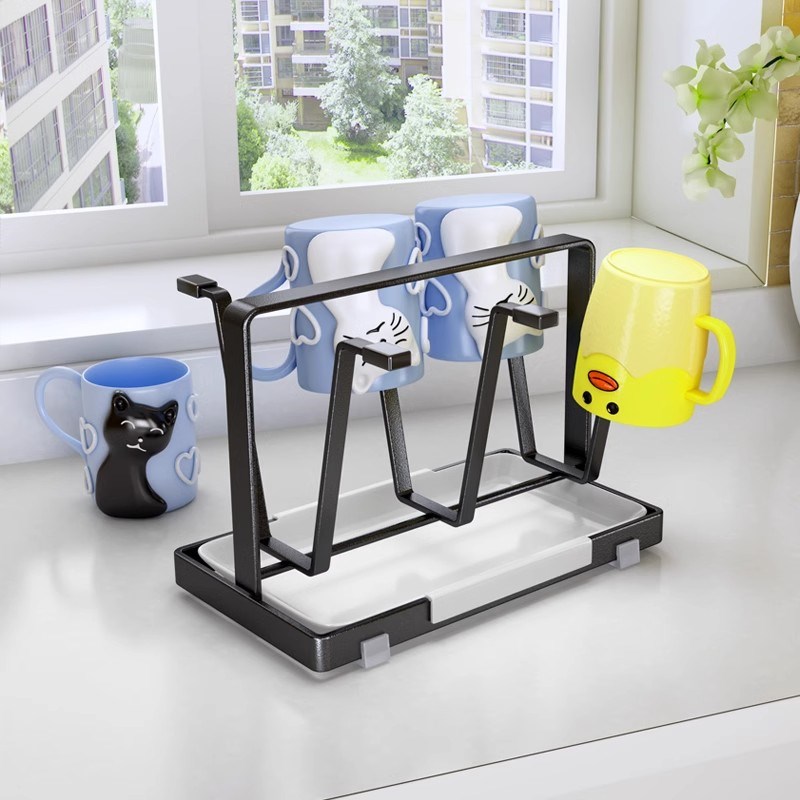 速发挂子收纳置物架家用倒杯茶杯马克杯托盘客厅桌面沥水多架能功