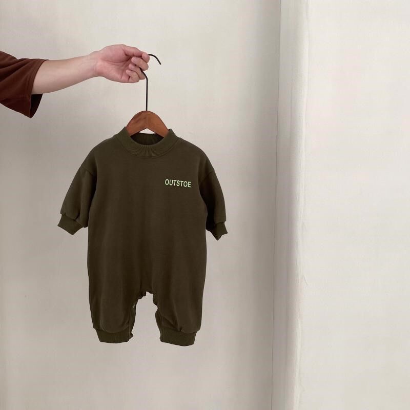 速发2025春装新款婴儿爬爬服韩版春衣款连体秋洋气超出男宝宝外萌