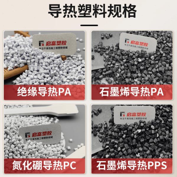 厂促本色导热尼龙UL94阻燃V0认证绝缘PA导热塑料导热系数5W/MK散