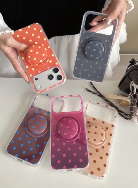SecretRoom博主同款“巴黎假日”波点调色盘秋冬新色苹果17promax磁吸手机壳16pro适用iPhone15软壳14防摔air