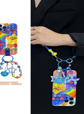 SecretRoom夜空Good星星小狗挂饰适用苹果15promax手机壳iPhone14pro新款13积木链条14promax斜挎12气质15pro