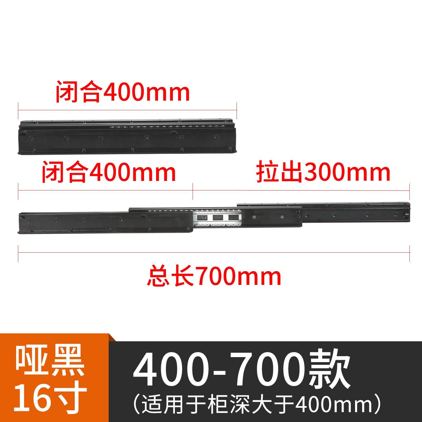 楼梯柜重型滑轨抽拉鞋柜滑道储物柜轨道隐藏托底装抽屉加厚导轨,基础建材,导轨,淘宝优惠券,粉丝福利购,淘宝优惠卷