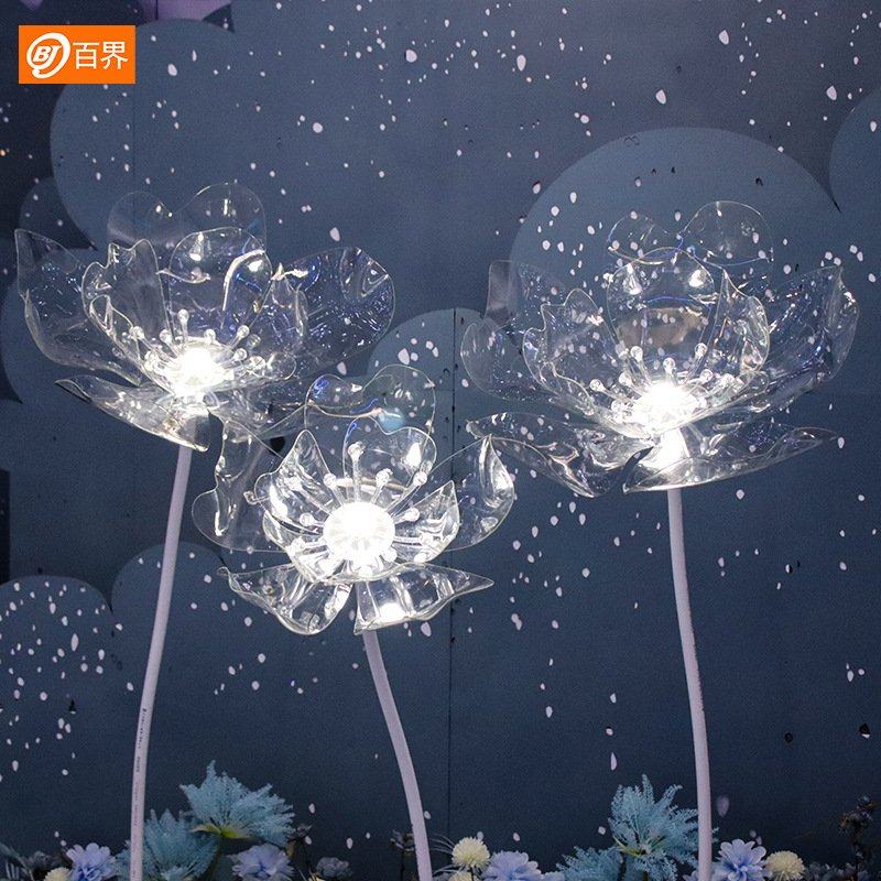 婚庆道具发光亚克力水晶花橱窗装饰婚礼布置路引摆件商场美陈装饰,节庆用品/礼品,路引,淘宝优惠券,粉丝福利购,淘宝优惠卷