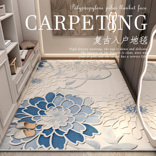 入户门地垫2025新款进门脚垫轻奢精品门垫家用玄关门口地毯可裁剪