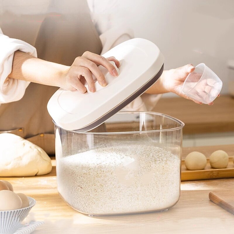 日本进口密封米桶避光面粉储粮桶负压家用防虫防潮食品级厨房高端