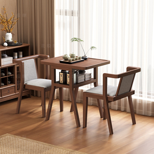 阳台小桌椅三件套全实木一桌二椅创意家用休闲喝茶桌椅组合小户型
