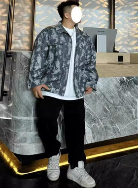 PANG哥 潮牌大码男装2025秋宽松束脚休闲长裤胖子加肥加大裤子男