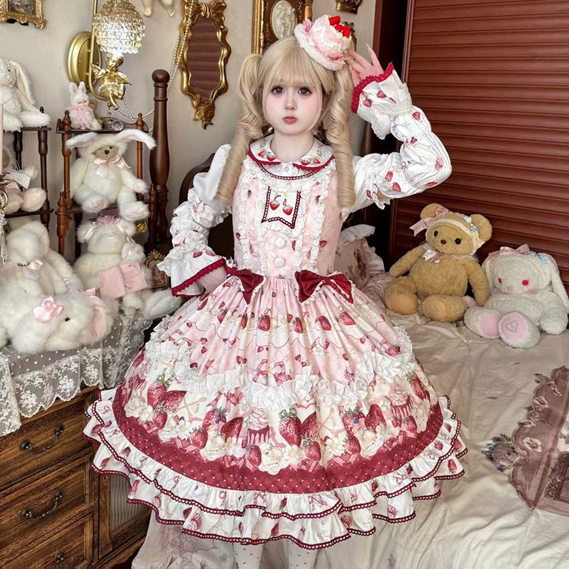 咖啡屋Lolita【草莓芝士】洛丽塔