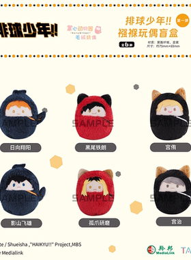 【TAPIOCA现货】排球少年 官方周边 掌心襁褓玩偶娃娃盲盒V1V2