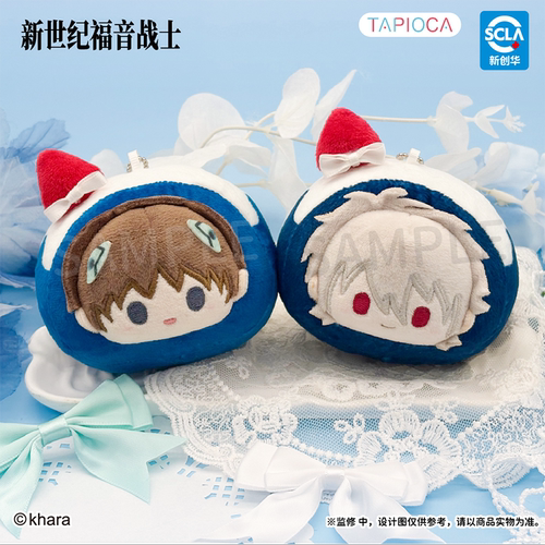 【TAPIOCA预售】新世纪福音战士 官方EVA周边 蛋糕卷毛绒玩偶娃娃