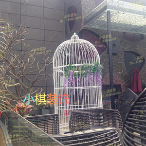好货欧式铁艺金属鸟笼特大号户外公园大型商场婚庆装饰橱窗道具落