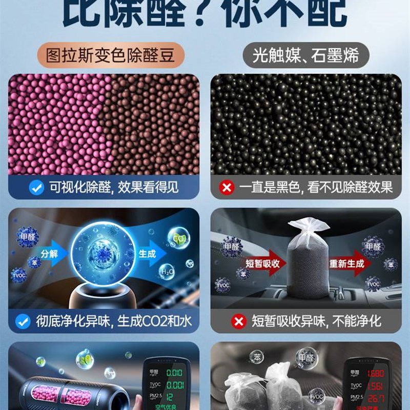 新车除甲醛除异味车内去味竹炭包汽车用品碳车载里空气净化器
