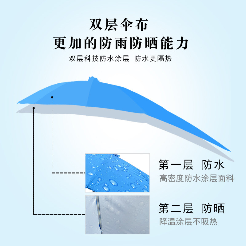 好货外送专用电动车雨伞支架可拆卸方便小电动车通用加长款花边防