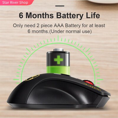 好货USB Wireless Mouse 2000DPI USB 2.0 Receiver Optical Comp