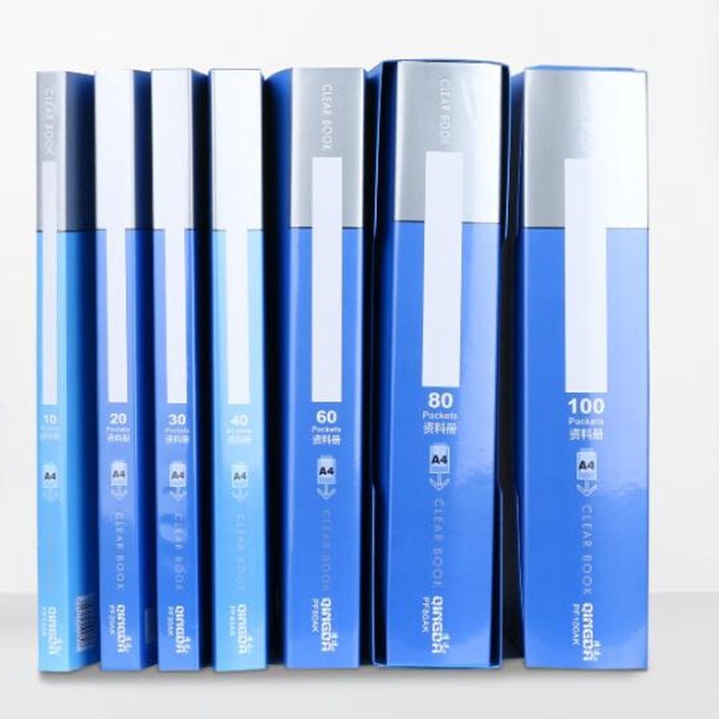 A4 Display 10/20/30/40/60/80/100 Pages Transparent Insert F